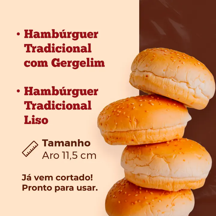 Hambúrguer Tradicional com Gergelim